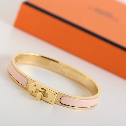 [LUXE]PULSERA HM KELLY ROSA CLARO