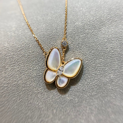 [LUJO] COLLAR DE MARIPOSA CON DIAMANTES