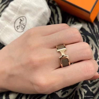[LUXE]ANILLO OLYMPE DE ORO ROSA