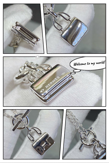 [LUXE]COLLAR DE PLATA CON PEDANTE CONSTANCE