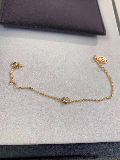 [LUXE]PULSERA DE ESLABONES DE DIAMANTES DAMOUR