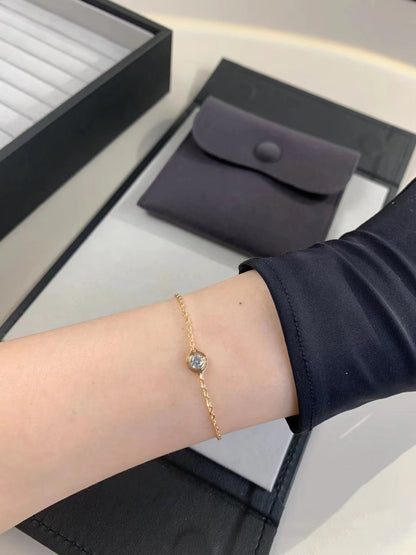 [LUXE]PULSERA DE ESLABONES DE DIAMANTES DAMOUR
