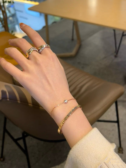 [LUXE]PULSERA DE ESLABONES DE DIAMANTES DAMOUR