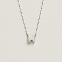 [LUXE] HM CLIC COLLAR DE ORO CON ESMALTE AMARILLO