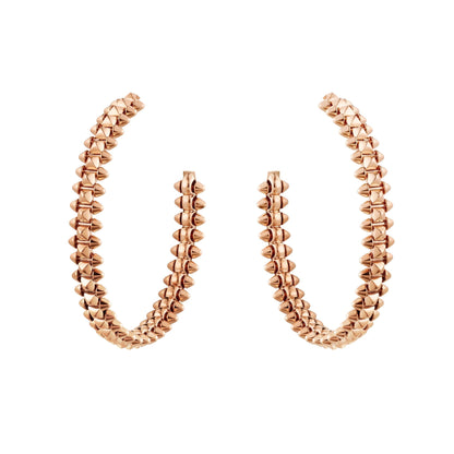 [LUXE]CLASH PENDIENTES DE ARO GRANDES