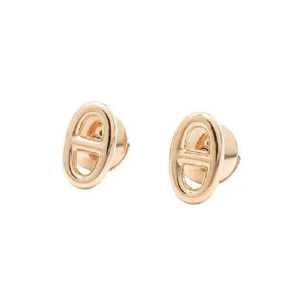 [LUXE]PENDIENTES PEQUEÑOS DE CADENA ORO Y PLATA