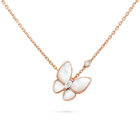 [LUJO] COLLAR DE MARIPOSA CON DIAMANTES