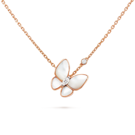 [LUJO] COLLAR DE MARIPOSA CON DIAMANTES