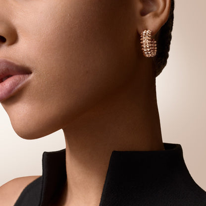 [LUXE] CLASH 9.2MM DOUBLE ROW EARRINGS