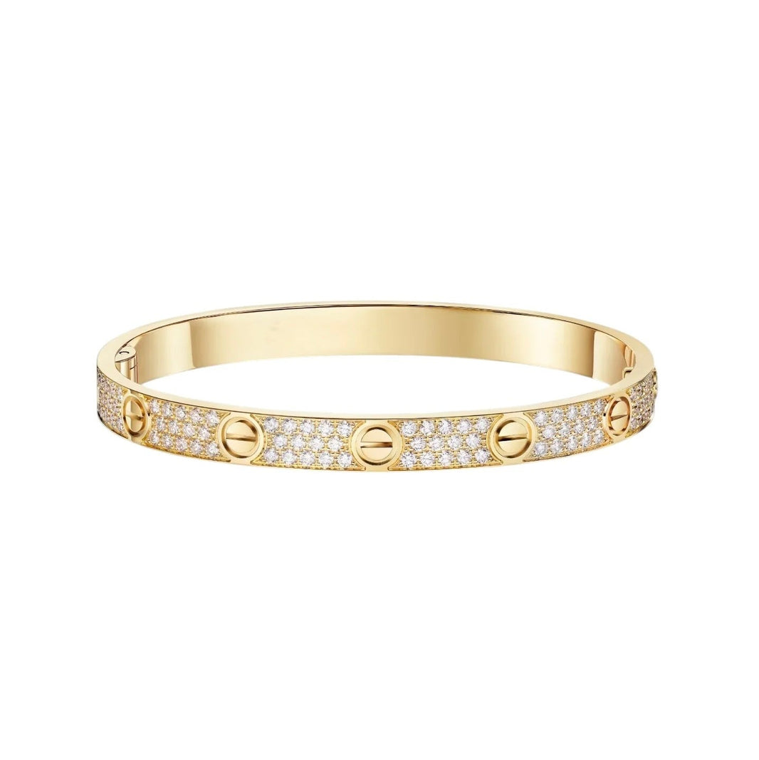 [LUXE] LOVE BRACELET 6.1MM DIAMOND-PAVED