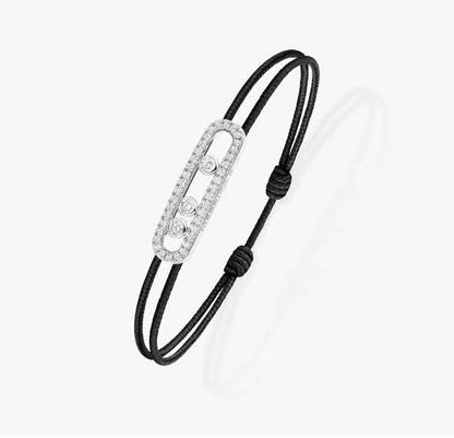 [LUXE] Messika Care(s) pink cord pavé bracelet