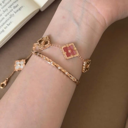 [LUXE JEWELRY] OPERA 5 MOTIFS TULLE ENAMEL BRACELET