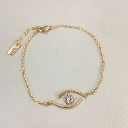 [LUXE] Lucky Eye Pave-Set Diamond Bracelet
