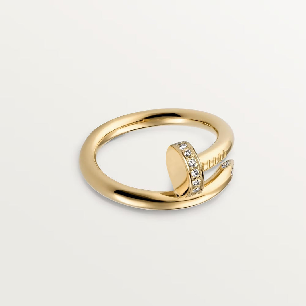 [LUXE] JUSTE RING 2.6MM HALF DIAMOND