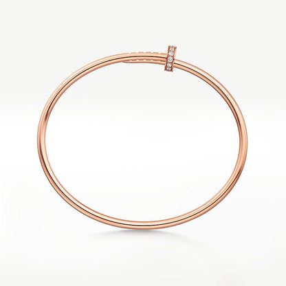 [LUXE]PULSERA JUSTE 2.5MM DIAMANTES