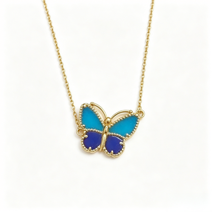 [LUXE]2026 NEW STYLE LUCKY SPRING BUTTERFLY 1 MOTIFS FLOWER NECKLACE