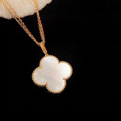 [LUXE] COLLAR CON COLGANTE GRANDE DE TRÉBOL DE 25 MM CON MOP