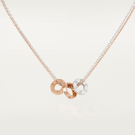 [LUXE] LOVE 6 DIAMOND PENDANT NECKLACE
