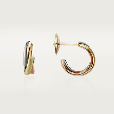 [LUXE] TRINITY ON DIAMOND MINI EARRINGS