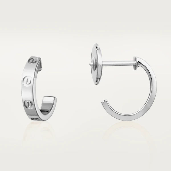 [LUXE]PENDIENTES LOVE 2.65MM PLATA 