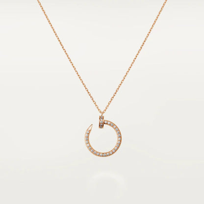 COLLAR [LUXE]JUSTE ORO ROSA DIAMANTES 