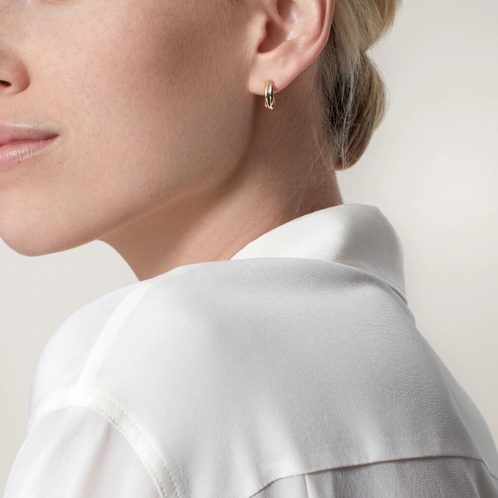 [LUXE] TRINITY ON DIAMOND MINI EARRINGS