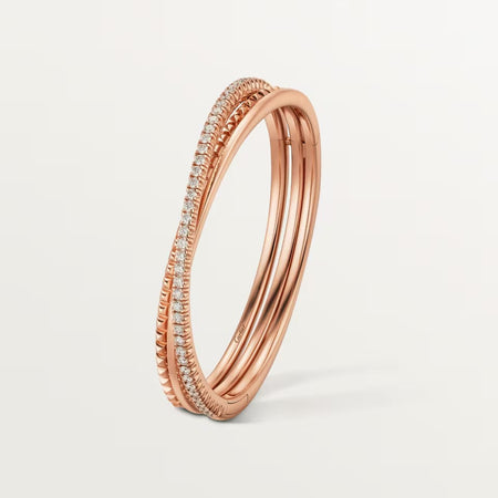 [LUXE] ETINCELLE HALF-PAVED DIAMOND BRACELET