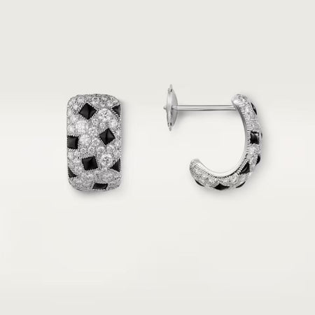 [LUXE] PANTHERE MINI FULL DIAMOND EARRINGS
