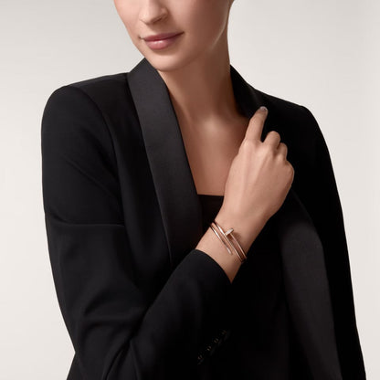 [LUXE] JUSTE BRACELET 3.5MM DOUBLE ROW DIAMOND