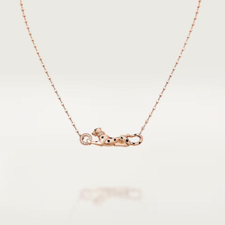 [LUXE] PANTHERE FULL DIAMOND NECKLACE