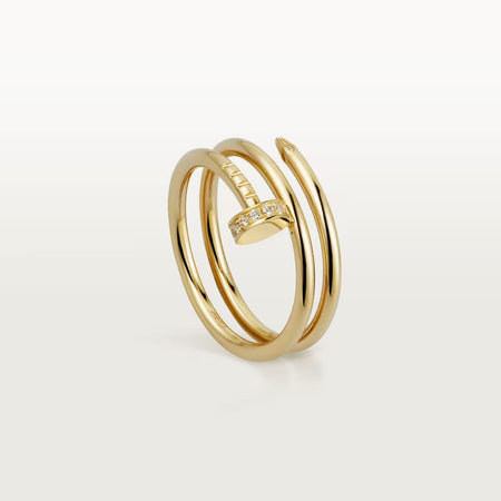 [LUXE] JUSTE RING 4.8MM HALF DIAMOND