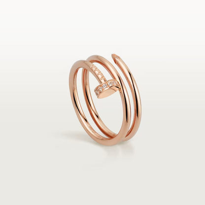 [LUXE] JUSTE RING 4.8MM HALF DIAMOND