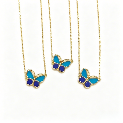 [LUXE]2026 NEW STYLE LUCKY SPRING BUTTERFLY 1 MOTIFS FLOWER NECKLACE