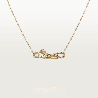 [LUXE] PANTHERE FULL DIAMOND NECKLACE