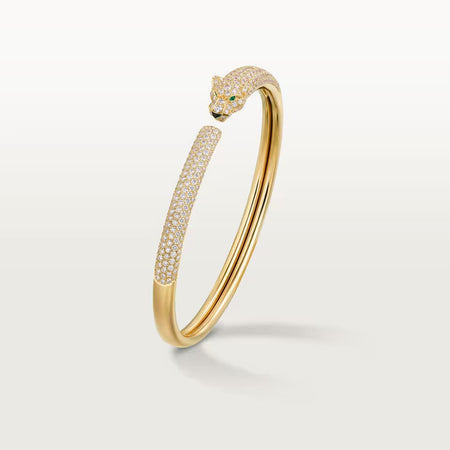 [LUXE] PANTHERE FULL DIAMOND OPEN BRACELET