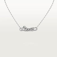 [LUXE] PANTHERE PAVED DIAMOND NECKLACE