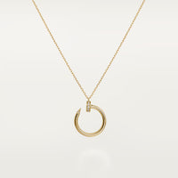 [LUXE] JUSTE NECKLACE HALF DIAMOND