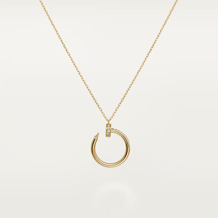 [LUXE] JUSTE NECKLACE HALF DIAMOND