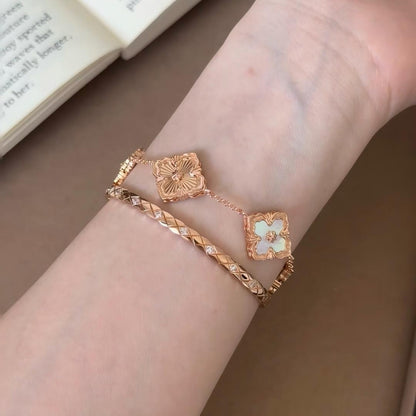 [LUXE JEWELRY] OPERA 5 MOTIFS TULLE ENAMEL BRACELET