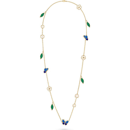 [LUXE]2026 NEW STYLE LUCKY SPRING BUTTERFLY 15 MOTIFS FLOWER NECKLACE
