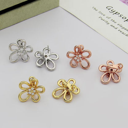 [LUXE] FLOWERLACE EARRING 5 DIAMONDS