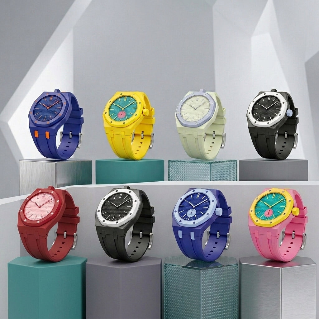 Royal Oak Pop Exclusive Bioceramic Case & Silicone Strap Pure Color