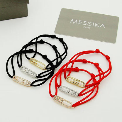 [LUXE] Messika Care(s) pink cord pavé bracelet