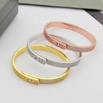 [LUXE] Move Noa Full Pavé Diamond Bangle Bracelet