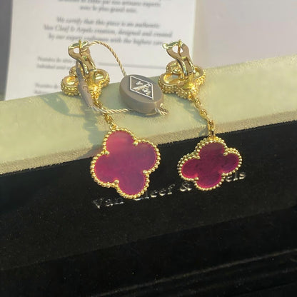 [Bloom] PENDIENTES DE TRAPEADOR DE OJO DE TIGRE CON MOTIVO DE MARIPOSA 2