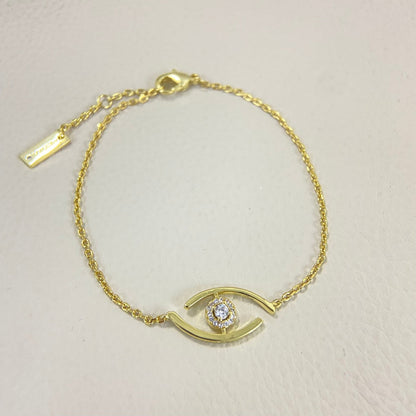 [LUXE] Lucky Eye Pave-Set Diamond Bracelet
