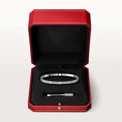 [LUXE] PULSERA LOVE DE 3,65 MM CON PAVÉ DE DIAMANTES