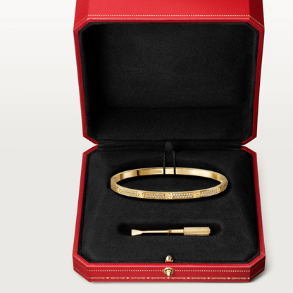 [LUXE] PULSERA LOVE DE 3,65 MM CON PAVÉ DE DIAMANTES