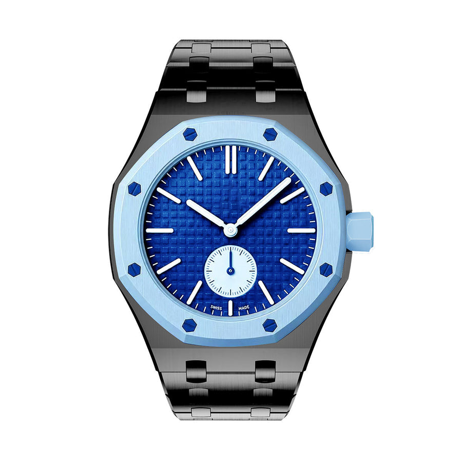 Oak Pop Exclusive Black Steel Strap