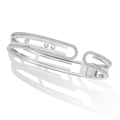 [LUXE] MOVE 10TH PAVED DIAMOND BRACELET